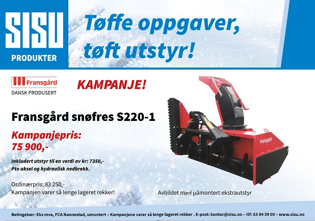 kampanje Fransgård snøfres